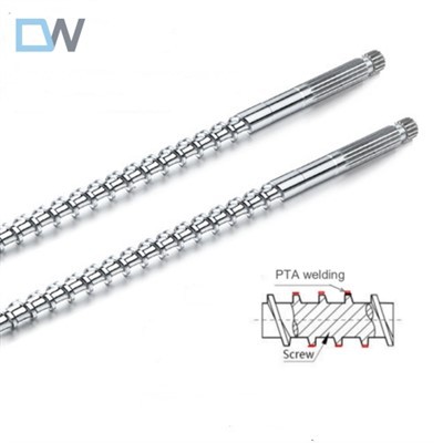 Bimetál csavar műanyaghoz, kevesebb 30%-kal megerősített adalékanyaggal DW-S1