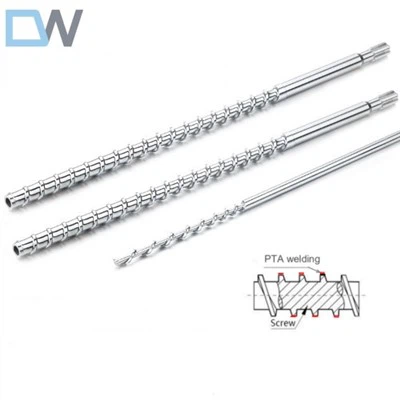 Bimetall csavar műanyaghoz kevesebb 50% -os megerősített adalékkal DW-S2
